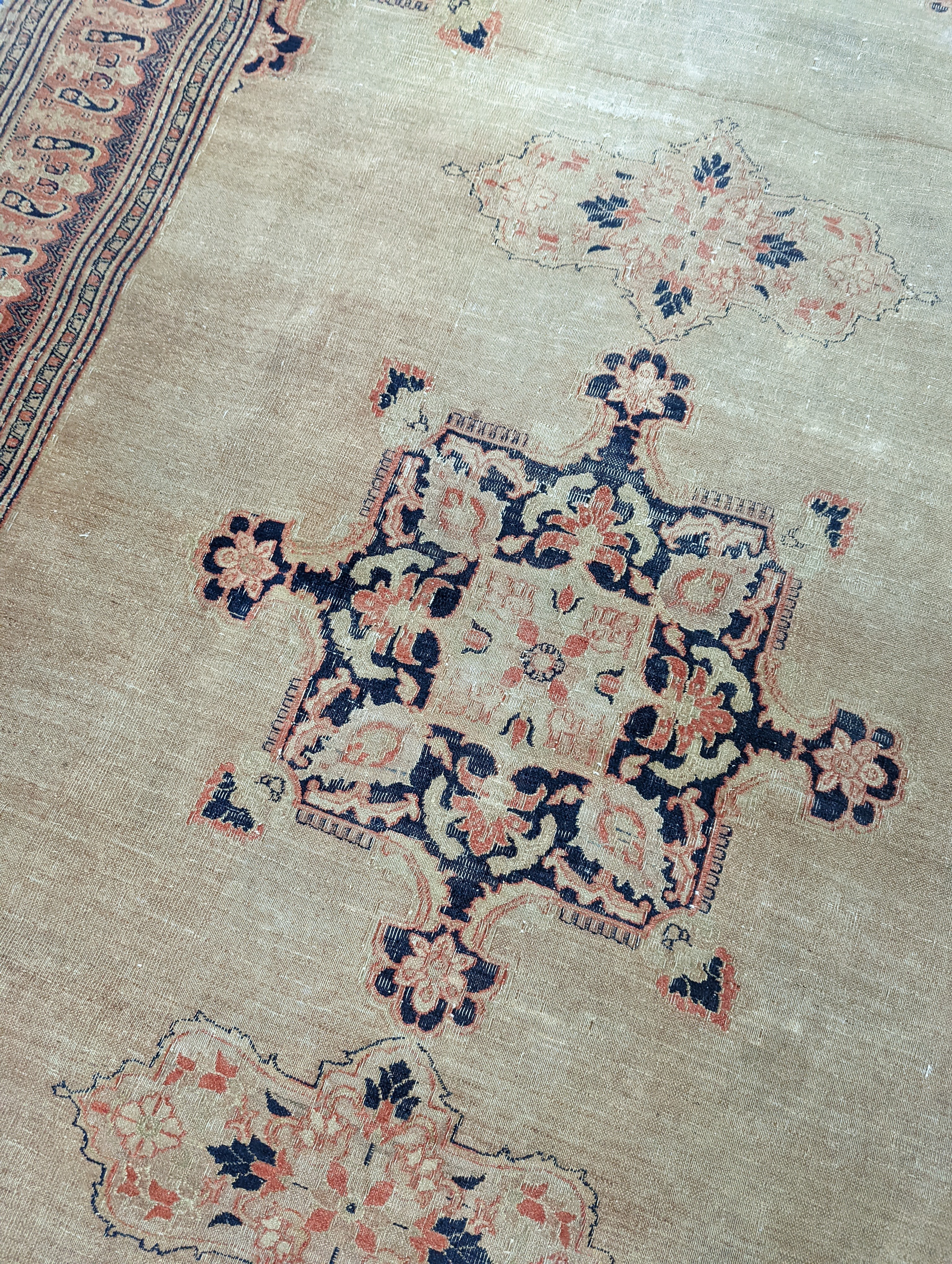 Three antique rugs, Caucasian and North West Persian, largest 230 x 154cm